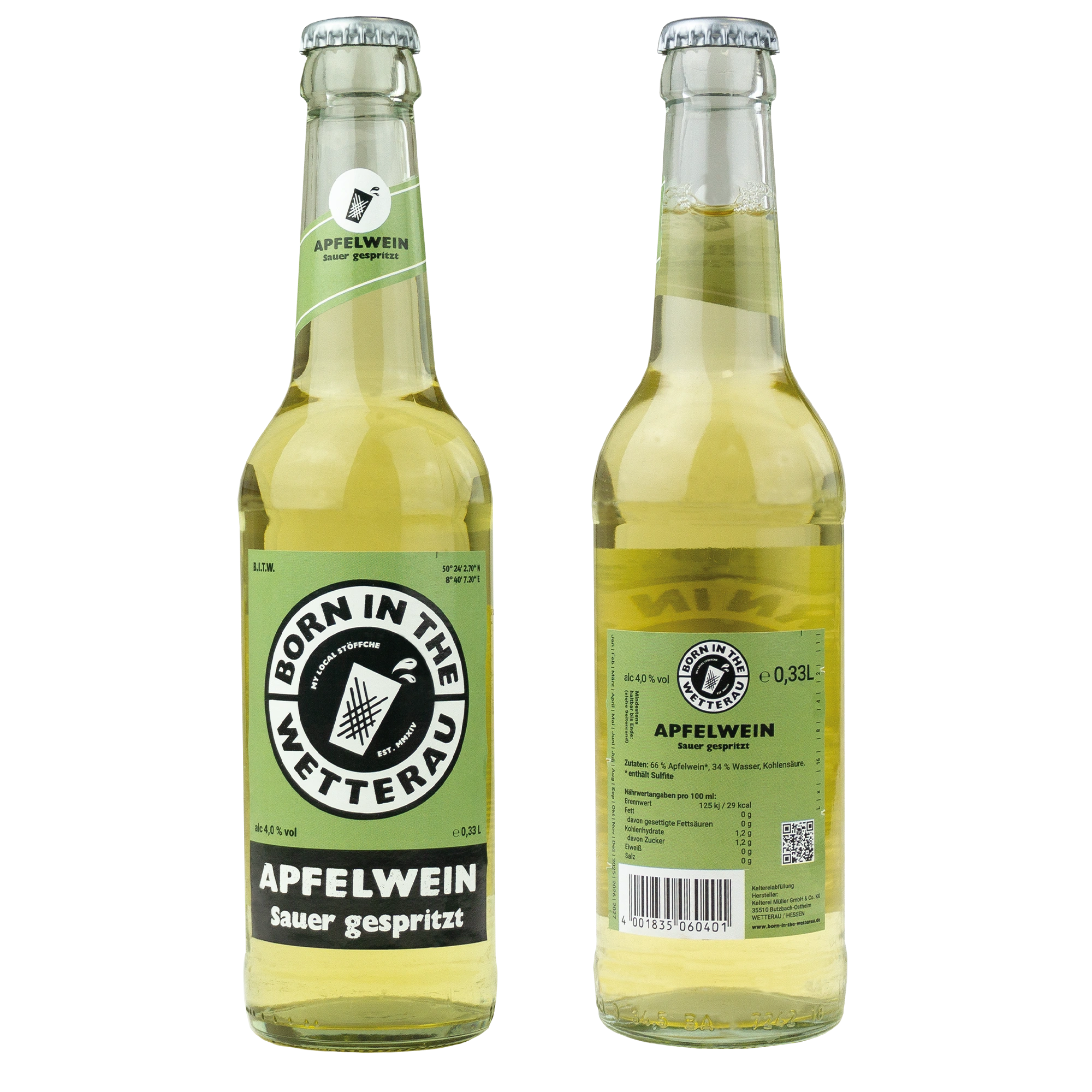 Apfelwein Sauer gespritzt Kiste 24x 0,33 L