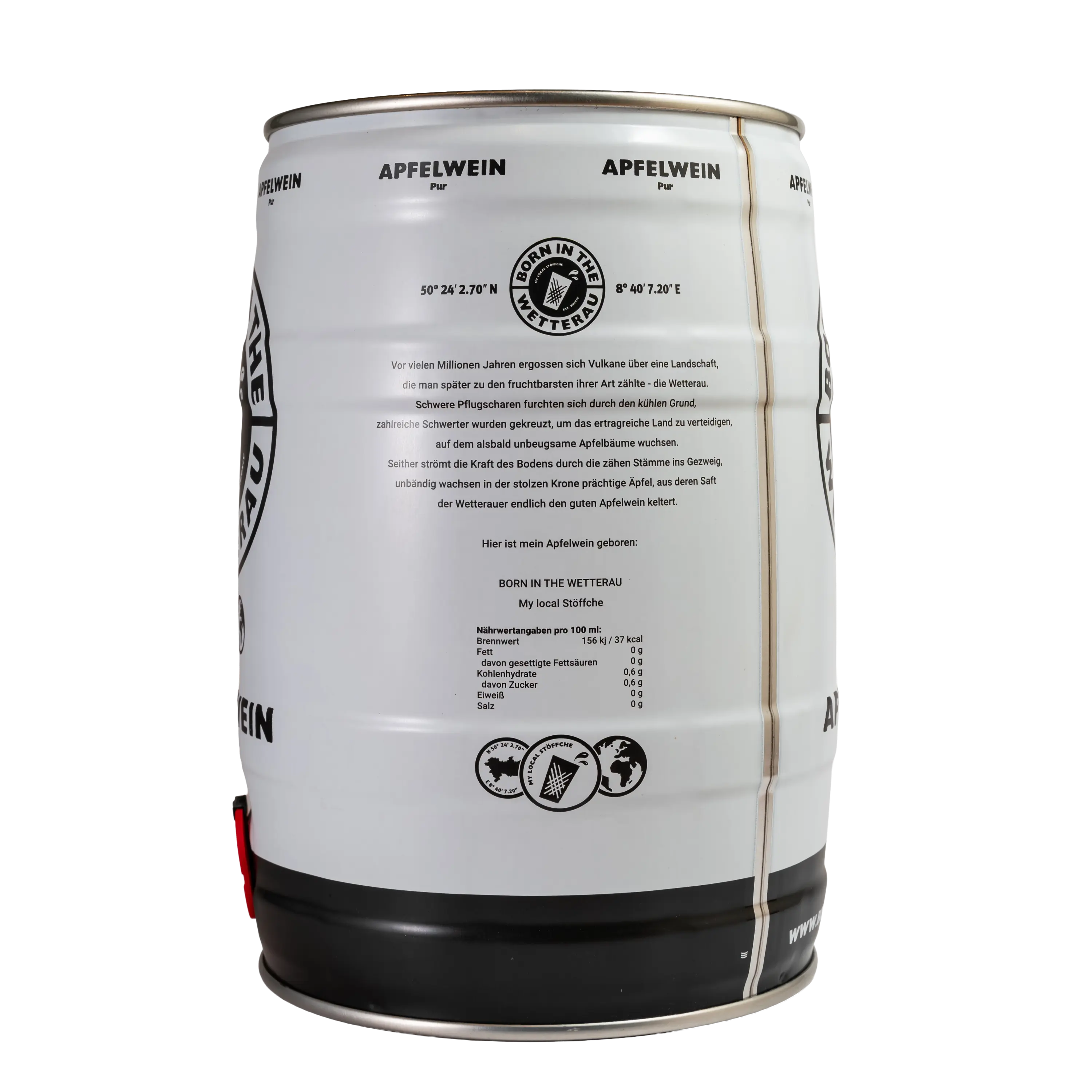 Apfelwein Pur 5,0L Partyfass (2er Set)