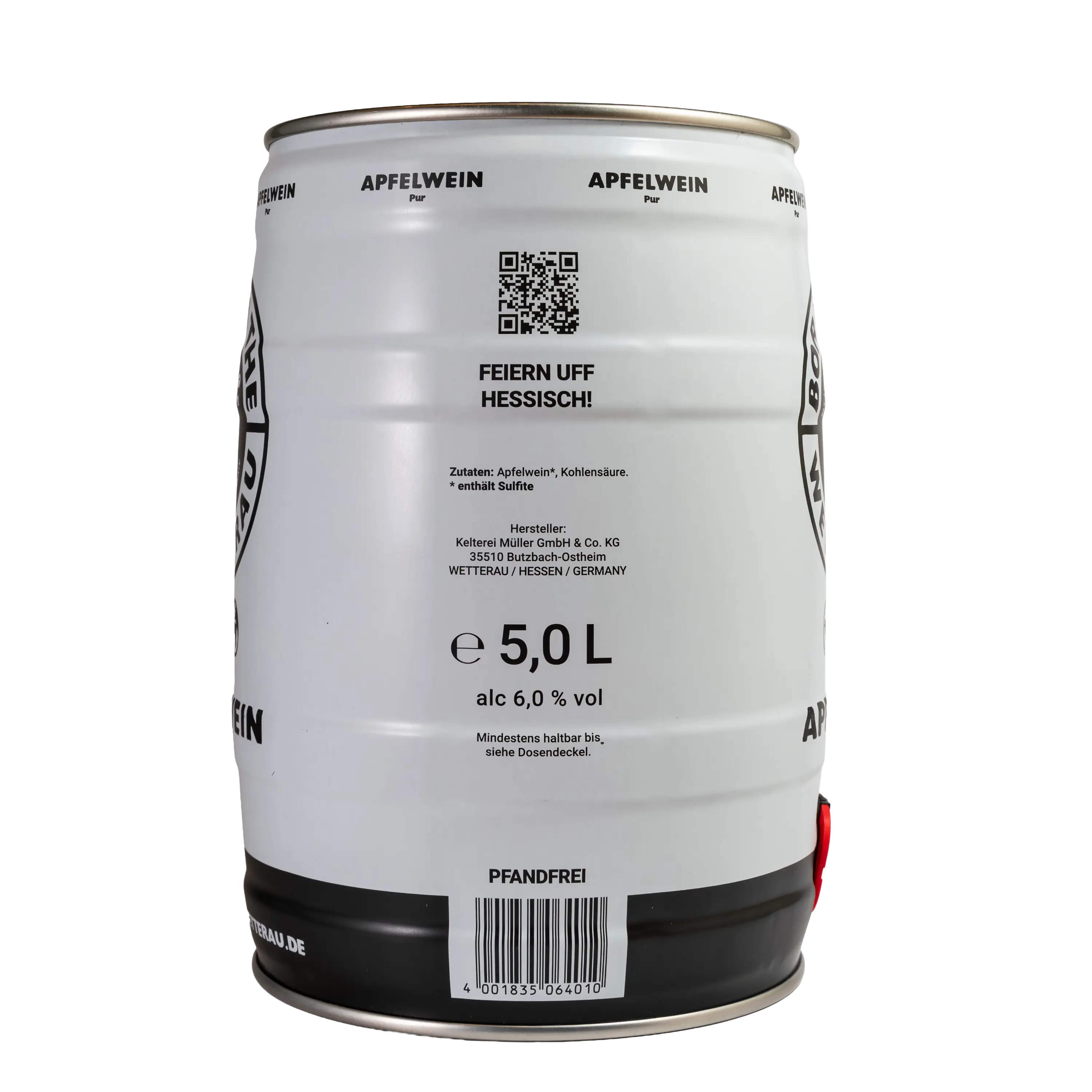 Apfelwein Pur 5,0L Partyfass (2er Set)